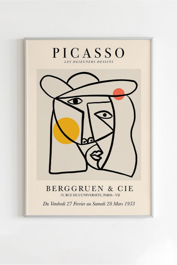 Pablo Picasso Tablo Sanatsal Ünlü Ressam Çerçevesiz Poster Yüksek Çözünürlük