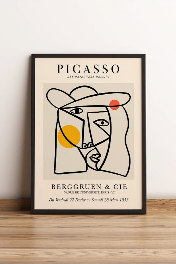 Pablo Picasso Tablo Sanatsal Ünlü Ressam Çerçevesiz Poster Yüksek Çözünürlük - 2