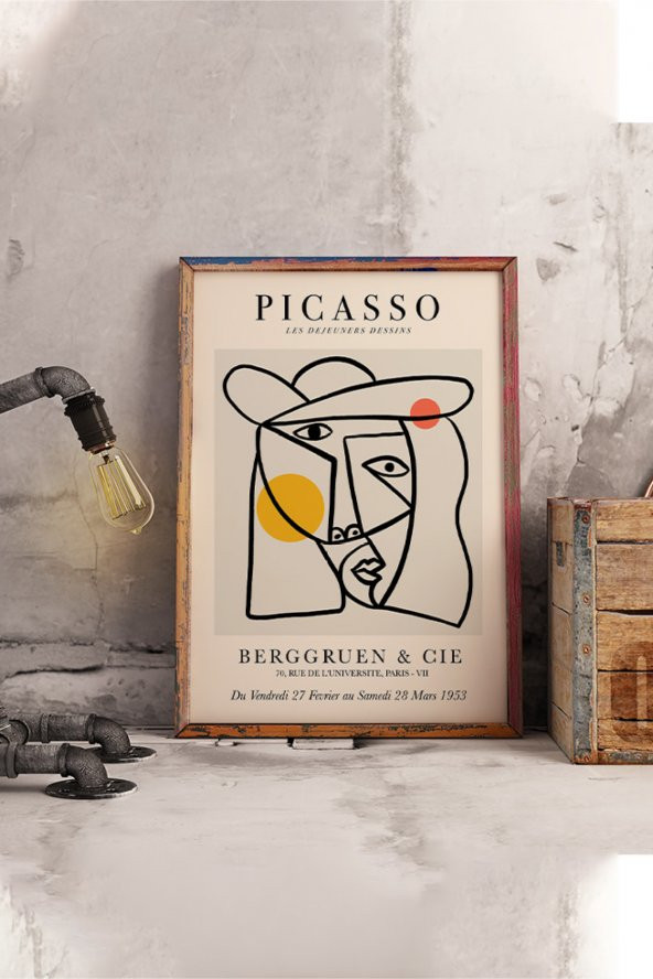 Pablo Picasso Tablo Sanatsal Ünlü Ressam Çerçevesiz Poster Yüksek Çözünürlük - 3