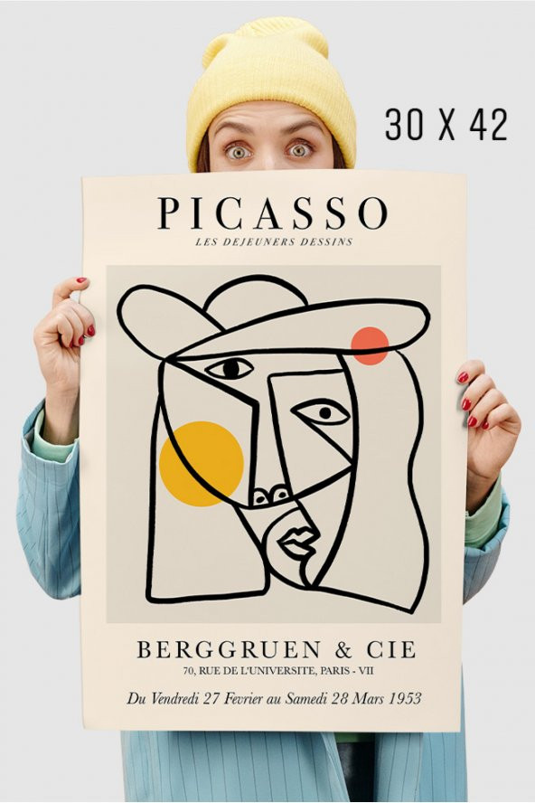Pablo Picasso Tablo Sanatsal Ünlü Ressam Çerçevesiz Poster Yüksek Çözünürlük - 5