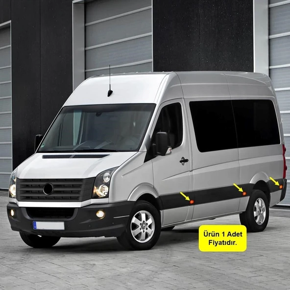 VW Crafter 2006-2016 Yan Çamurluk Etek Lamba Camı Sarı 2E0945061C