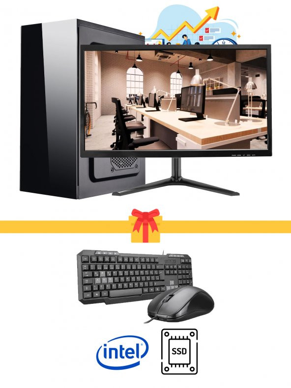RAMTECH WORKFORCE WF464 i5-6500 8GB RAM 256GB SSD 500GB HDD 19.5 MASAÜSTÜ OFİS BİLGİSAYARI