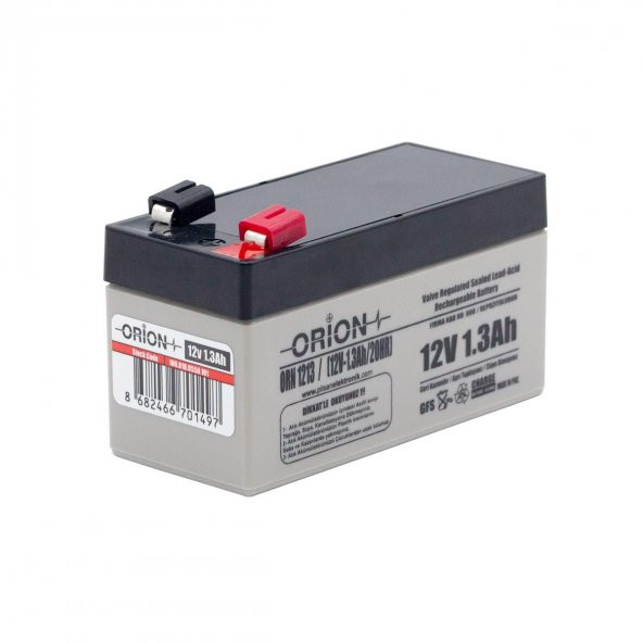 Orion 12V 1.3Ah Bakımsız Kuru Akü - 10/2022 Üretim - 2