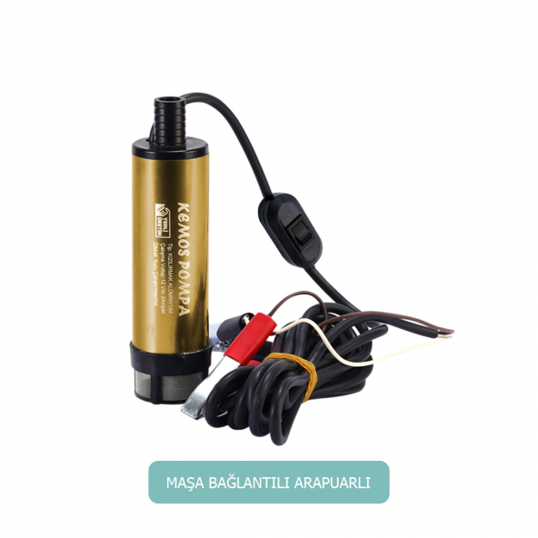 KIZILIRMAK 12 VOLT ALÜMİNYUM DALGIÇ TİPİ SIVI AKTARMA POMPASI (FİLTRE+ARAPUAR) - 2