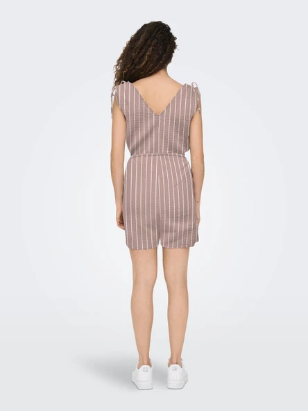 ONLY Bayan Keten Şort Tulum 15293512 - 2