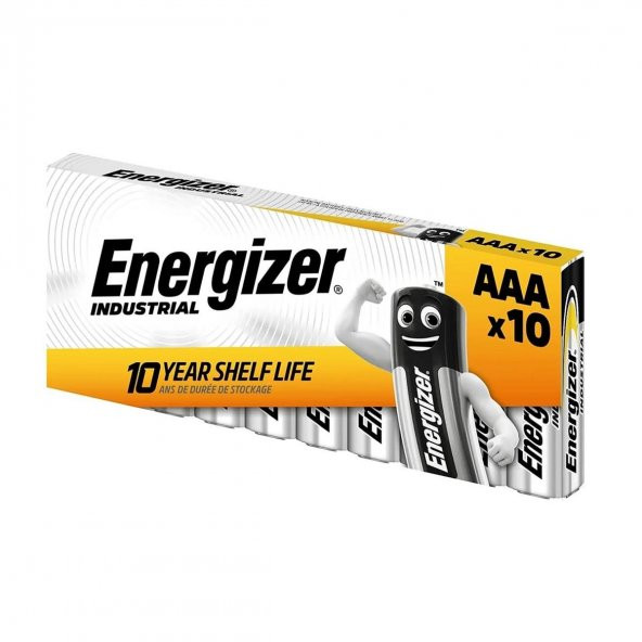 Energizer Industrial AAA Alkalin İnce Kalem Pil 10lu Paket