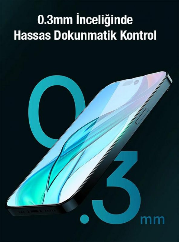 Baseus 2 Adet 0.3MM iPhone 12 Pro Max Ful Kaplama 8K Ekran Koruyucu Kırılmaz, Parmak İzi Bırakmaz - 5