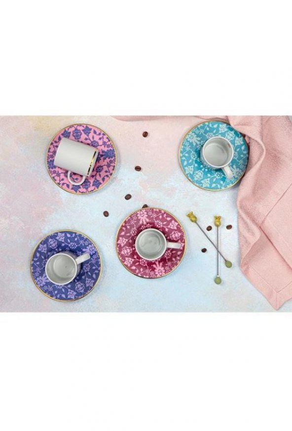Porland Glamorous Kahve Takımı 8 Parça 04AP021743