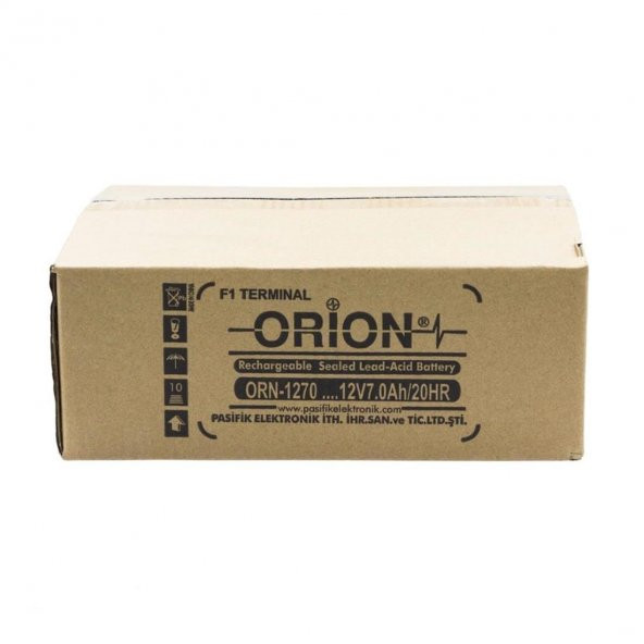 Orion ORN1270 12V 7.0Ah 8 Adet Bakımsız Kuru Akü - 4