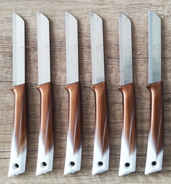 Solingen Marka Meyve Bıçağı 6lı Set Dilimleme Soyma Bıçağı Mutfak Bıçak Seti Meyve Sebze Bıçak Takımı