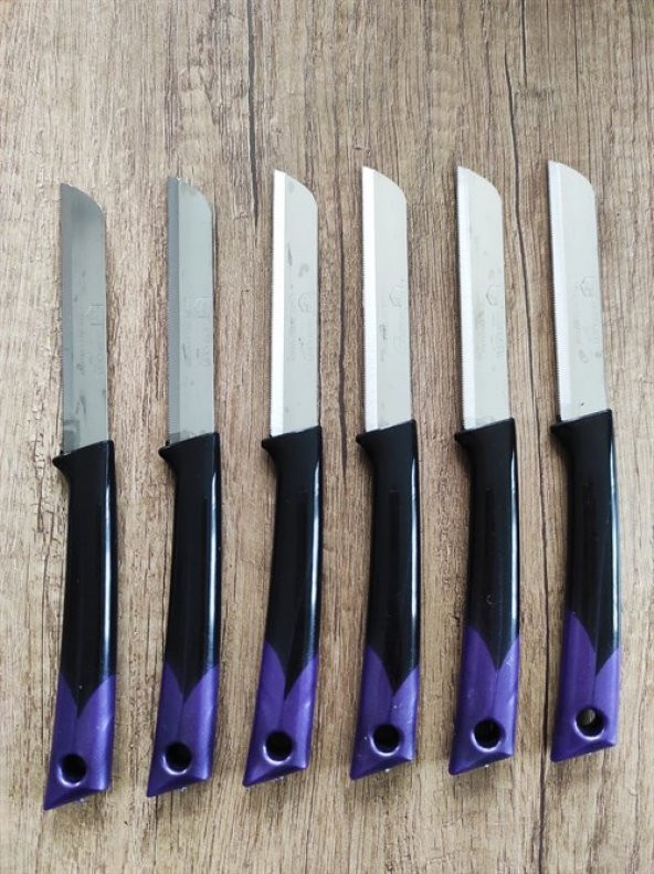 Solingen Marka Meyve Bıçağı 6lı Set Dilimleme Soyma Bıçağı Mutfak Bıçak Seti Meyve Sebze Bıçak Takımı