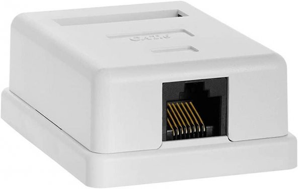 Cat. 6 RJ45 Tekli Data Kutusu (Dolu)