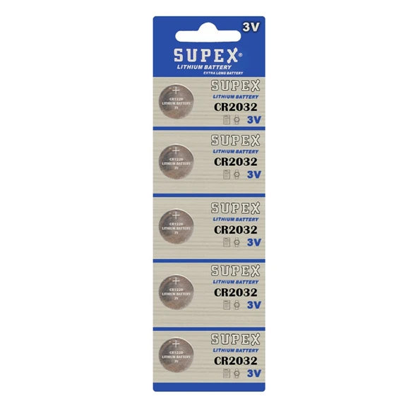 Supex Cr2032 3v lityum pil