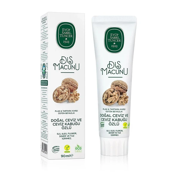 Eyüp Sabri Tuncer Doğal Ceviz ve Ceviz Kabuğu Özlü Diş Macunu 90 ml ürün görseli