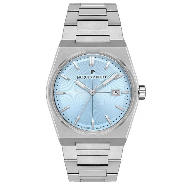 Jacques Philippe Jpqgs4213x6lb Swiss Made Safir Cam 40 Mm Gri Erkek Kol Saati