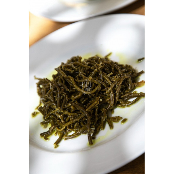Deniz Börülcesi Konserve-(Meze ve Salata İçin Yemeğe Hazır Deniz Yosunu Ege Otları Kavanoz)-380 Gr. - 3