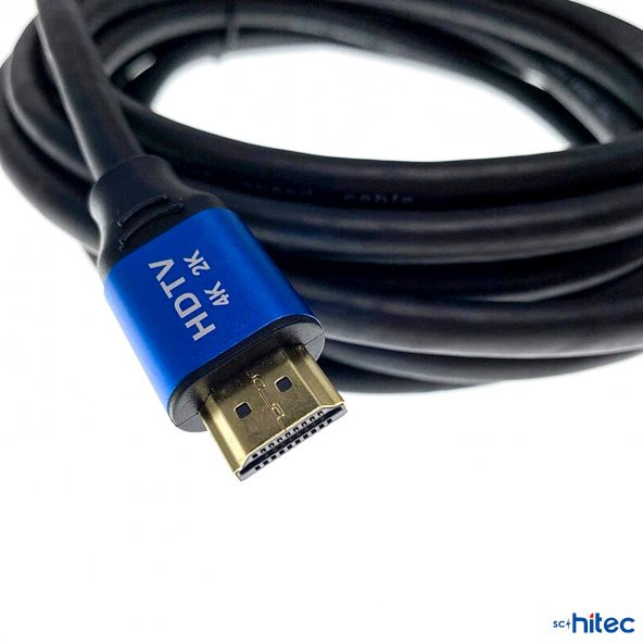 ScHitec 4K 60Hz 3D 20 Metre HDMI Ara Bağlantı Kablosu - 3