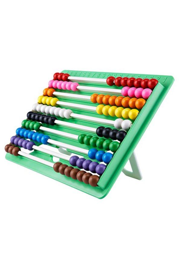 Raylı Mishap Yeşil Renk 1 Adet Sayı Sayma Boncuğu Lüks Renkli Abaküs Okul Öncesi 1. Sınıflar İçin - 3