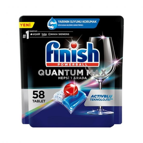 Finish Quantum Max Bulaşık Makinası Tablet 58 li