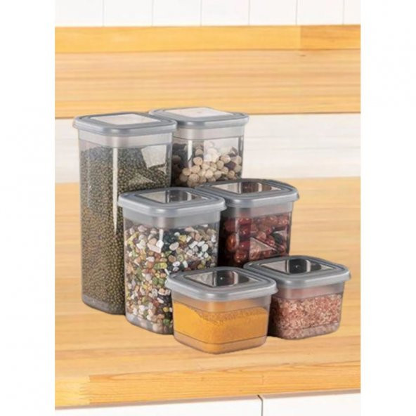 Egemen Plastik Classy 12 Parça Kare Dik Saklama Kabı Seti D-413 - 4