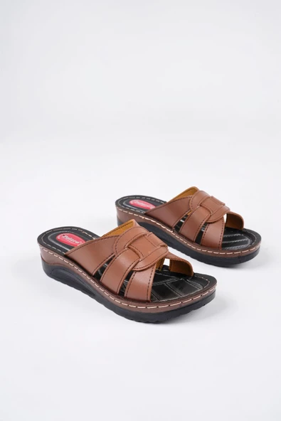 Muggo Comfort Kadın Garantili Günlük Ortopedik Kaymaz Taban Rahat Terlik - 5