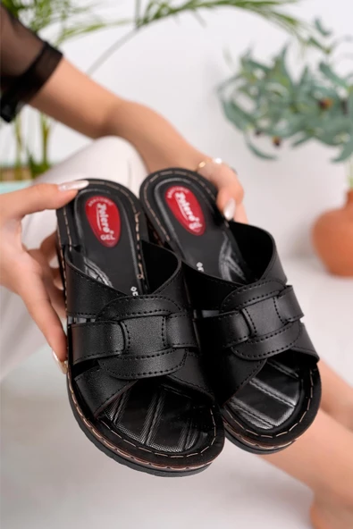Muggo Comfort Kadın Garantili Günlük Ortopedik Kaymaz Taban Rahat Terlik - 8