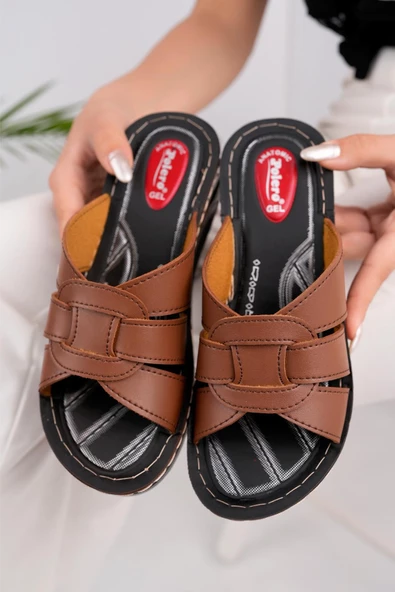 Muggo Comfort Kadın Garantili Günlük Ortopedik Kaymaz Taban Rahat Terlik - 3