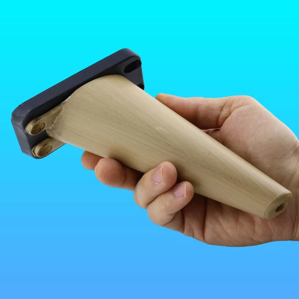 Regnum Lüks Mobilya Kanepe Sehpa Tv Ünitesi Koltuk Ayağı 16 Cm Kahverengi Baza Ayakları - Resim 4