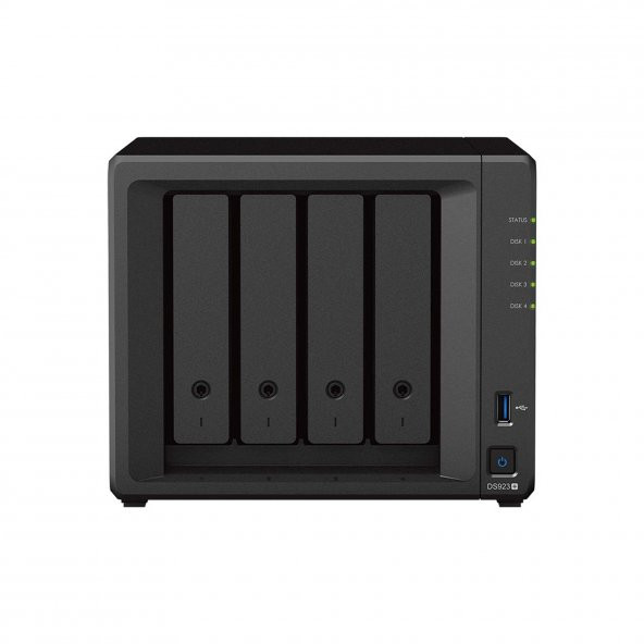 SYNOLOGY DS923PLUS01 Ryzen R1600 4GB 1TB HDD 4x3.5" SATA Desteği RAID(0-1-5-6-10) NAS Depolama Ünitesi