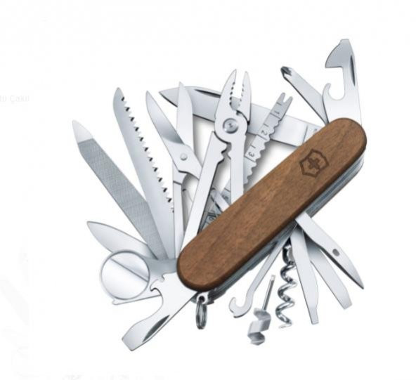 Victorinox 1.6791.63 SwissChamp Ceviz Ağacı Yüzeyli Çakı