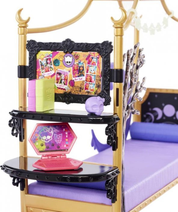 Monster High Harika Yatak Odası Set HHK64 Oyuncak Bebek Yatak Odası - 4