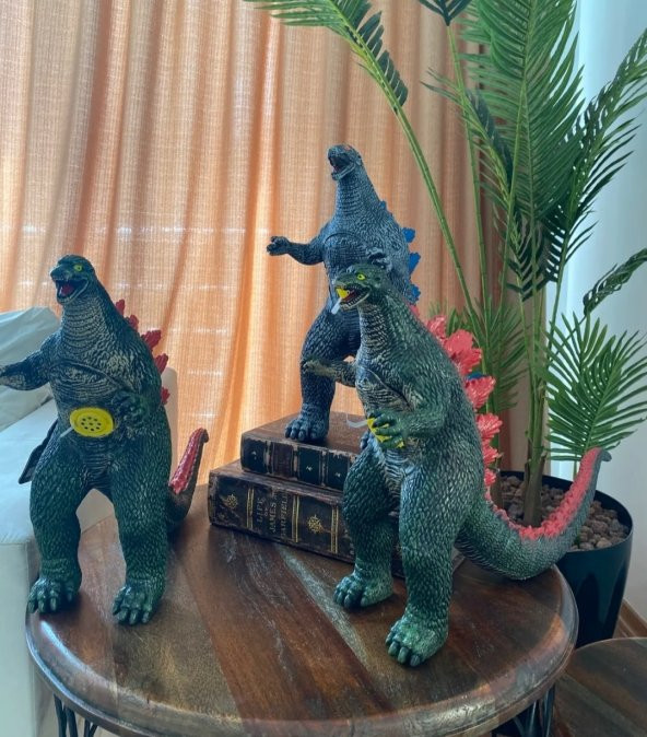Godzilla 68 cm Sesli Dinazor Büyük Boy Oyuncak Dinazor Godzilla Soft