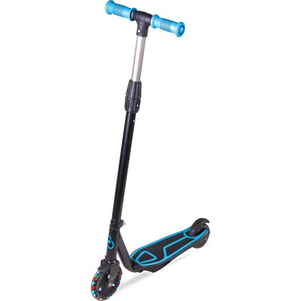 Işıklı Mavi Scooter