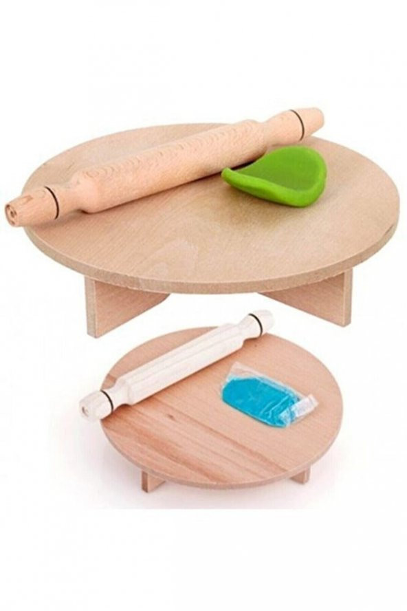 Mini Sofra Oyun Hamuru Oynama Seti Oklava Ve Sofra ürün görseli