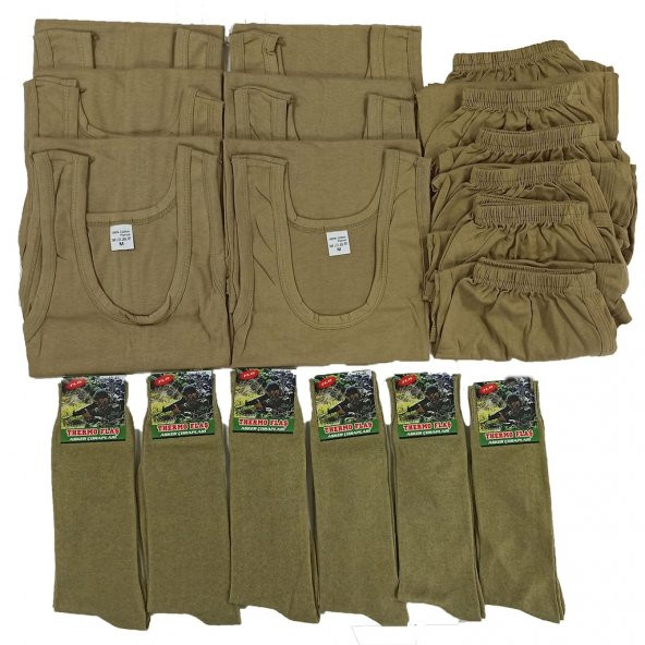 Asker Iç Çamaşır Takımı 6Lı Ve Çorap (420983525)