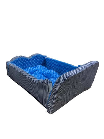 Diktörtgen Yumuşak Tüylü Kedi Köpek Yatak 50x73x30 cm - 6