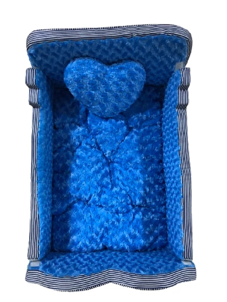 Diktörtgen Yumuşak Tüylü Kedi Köpek Yatak 50x73x30 cm - 2