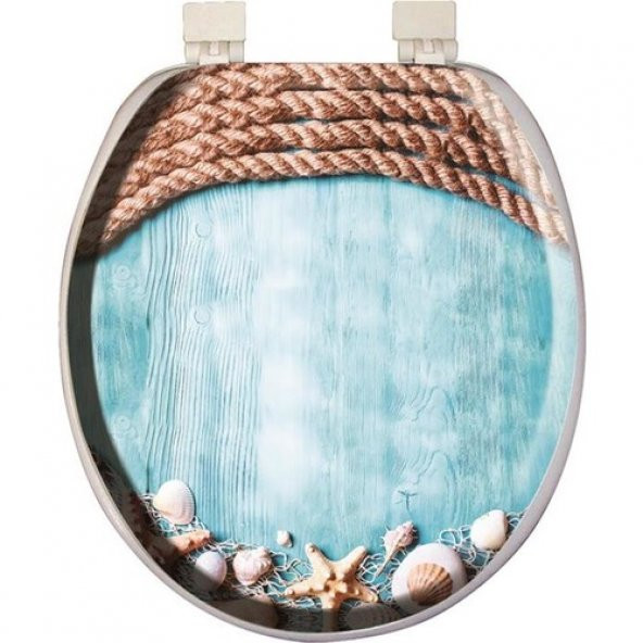 Softy Classic Desenli Yumuşak Klozet Kapağı 6063 Beyaz 6063-jpg-1948