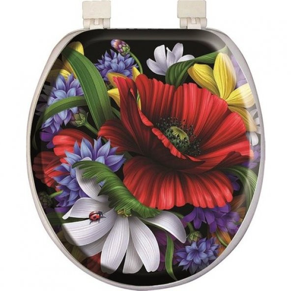 Softy Classic Desenli Yumuşak Klozet Kapağı 3609 Beyaz