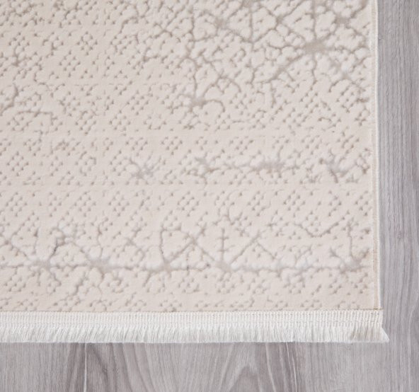 My Evilla Modern Dekoratif Star Seri Krem  Açık Gri Dokuma Halı - 4
