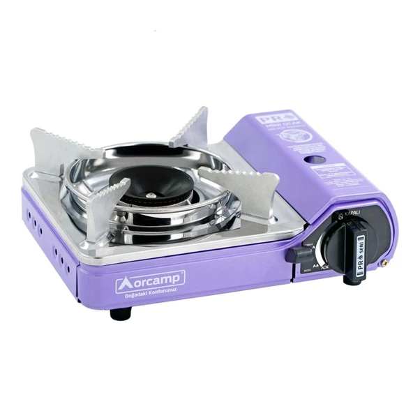 Tekli Çantalı Mini Portatif Ocak - Orcamp - Mor (CK-506) - Resim 7