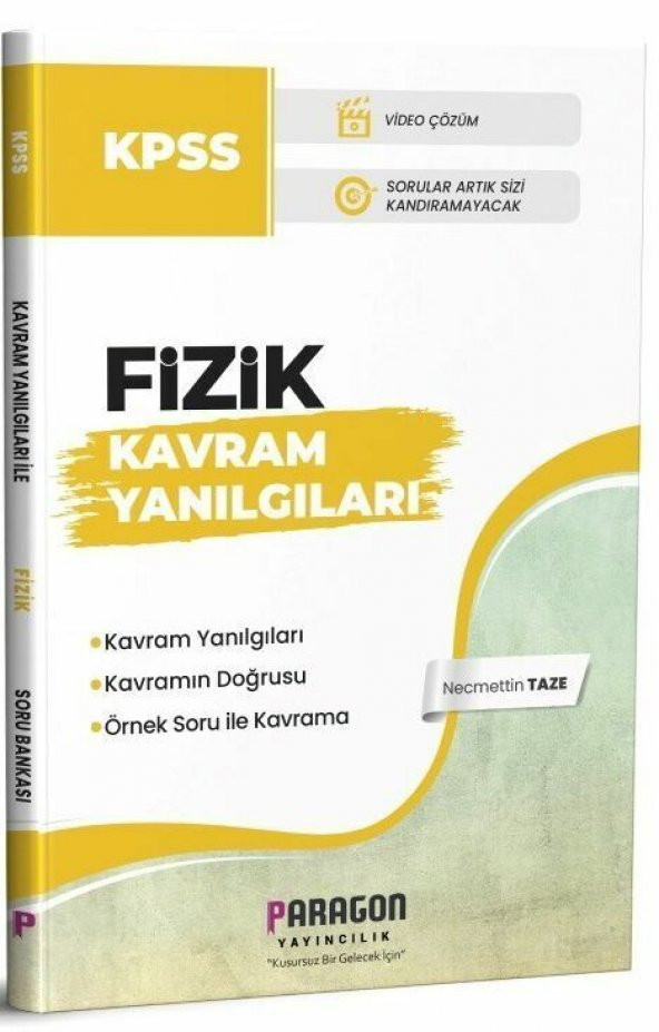 Paragon Yayıncılık KPSS Kavram Yanılgıları ile Fizik Soru Bankası