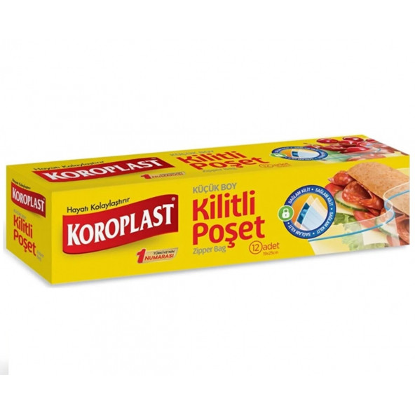 Koroplast Kilitli Buzdolabı Poşeti Küçük Boy 19x25 cm 12li x 2 Adet - 2