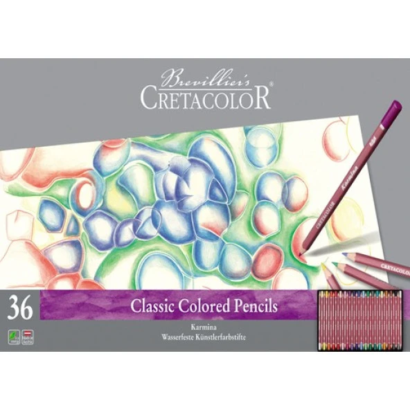 Cretacolor Karmina Kuru Boya Kalem Seti 36LI Metal Kutu