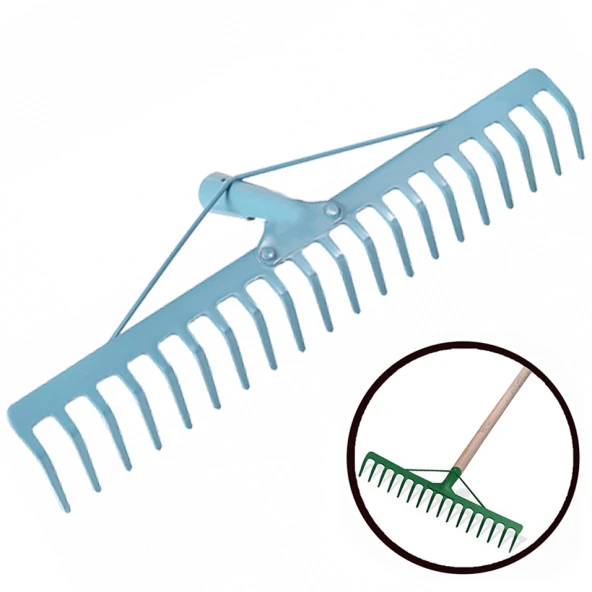 Aletçantam Bahçe Tırmığı Üsten Takviyeli Tırmık - 20 Diş (saplı)