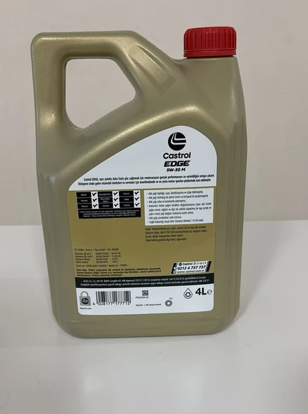CASTROL EDGE M 5W-30 4 LT (2025 ÜRETİM) - Resim 2