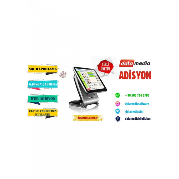 Adisyon Sistemi + Cep Telefonundan Sipariş Alma