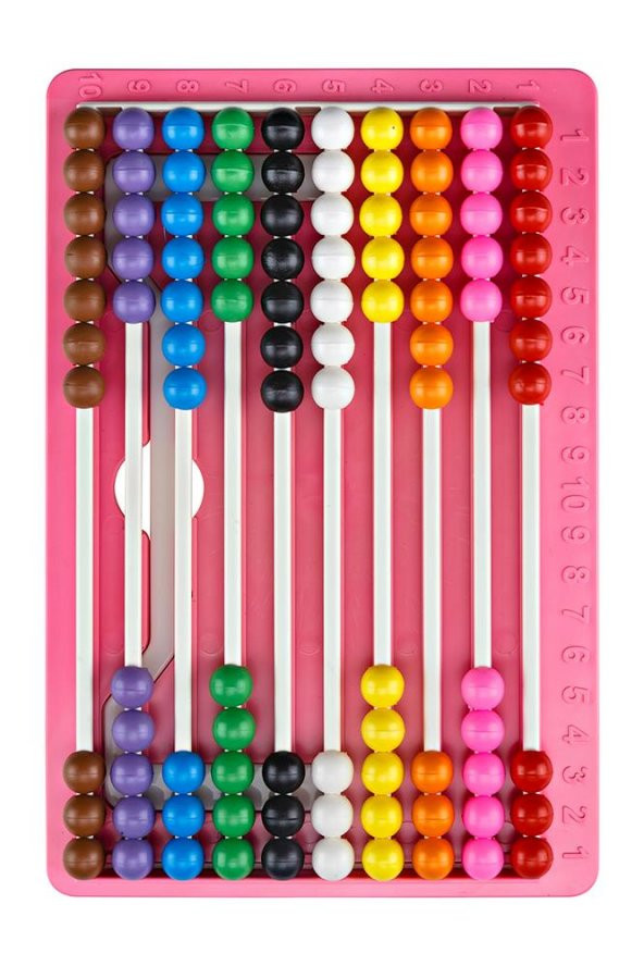 Raylı Mishap Pembe Renk 1 Adet Sayı Sayma Boncuğu Lüks Renkli Abaküs Okul Öncesi 1. Sınıflar İçin - 2