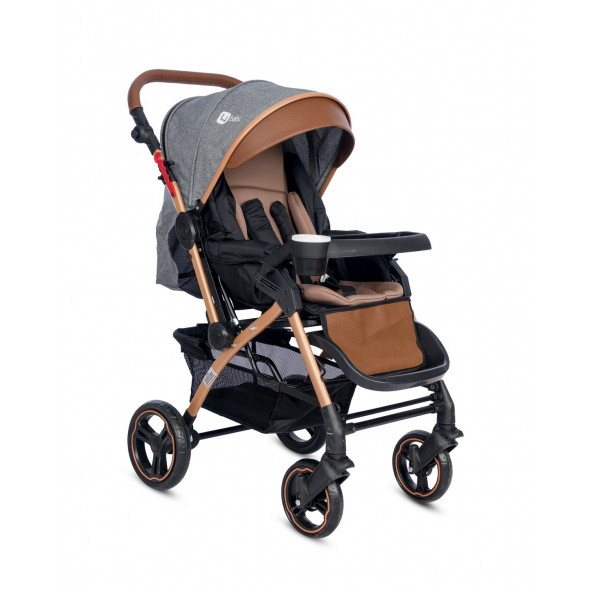 4 Baby AB430 Active Plus Gold Travel Sistem Bebek Arabası Gri - 2