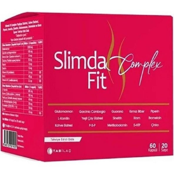 Slimda Fit Complex 60 Kapsül 20 Saşe